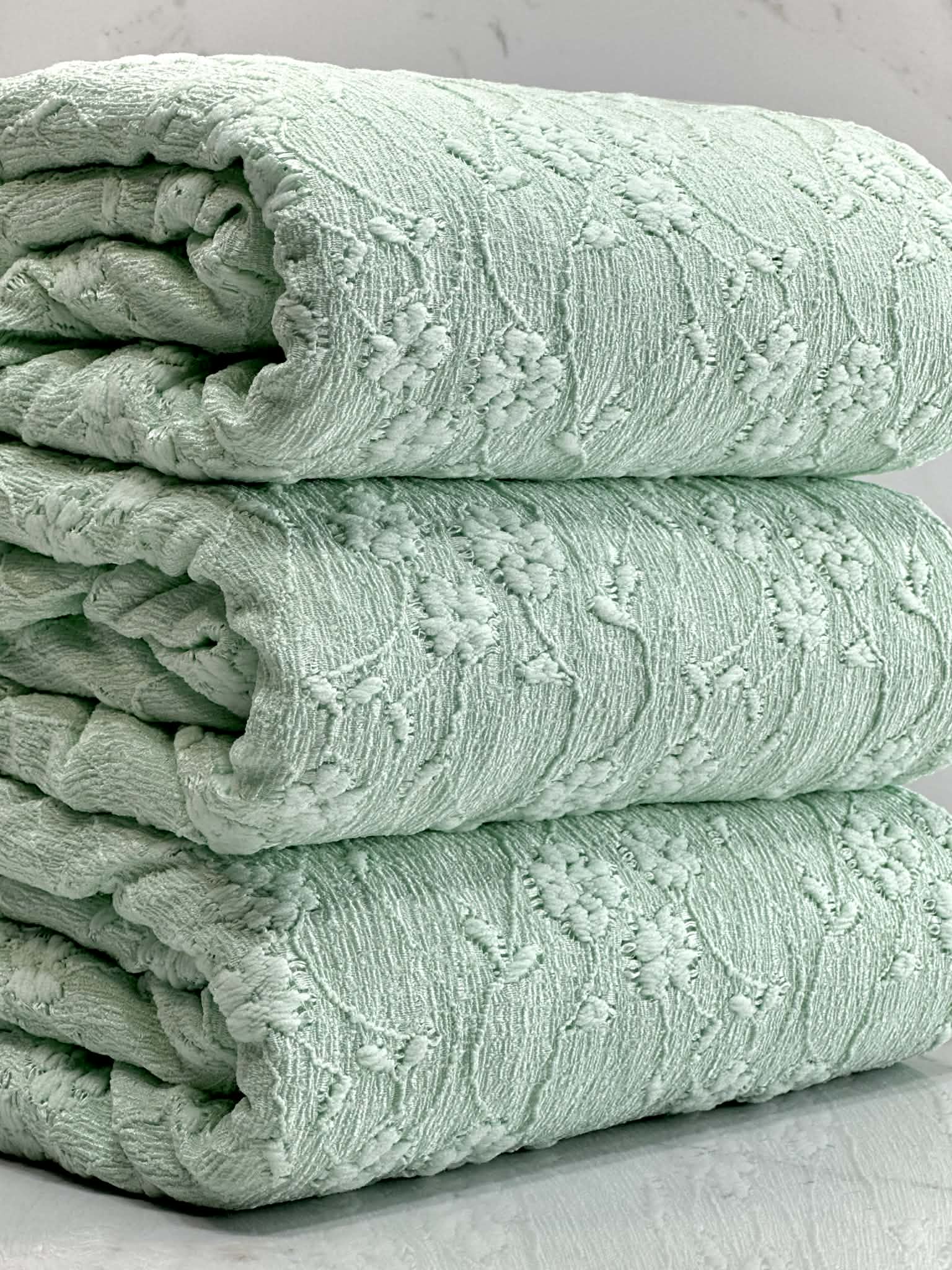 (LACE) LIGHT MINT AMOR FLORAL