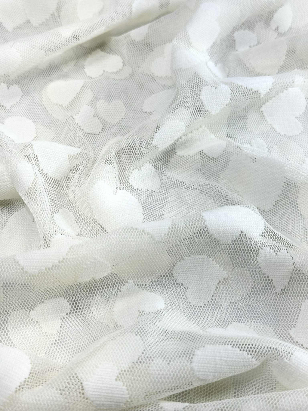 (MESH) IVORY HEARTS