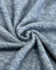(BRUSHED SWEATER KNIT) NAVY BLUE WITH TINY GOLD GLITTER