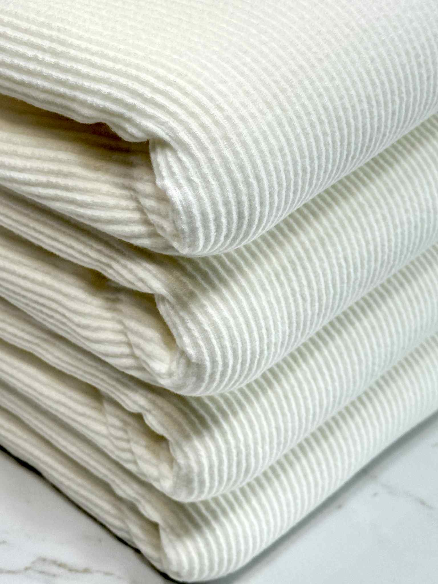 (BRUSHED URBAN RIB) IVORY