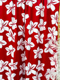 (DBP) TROPICAL FLORAL PRINT ON RED