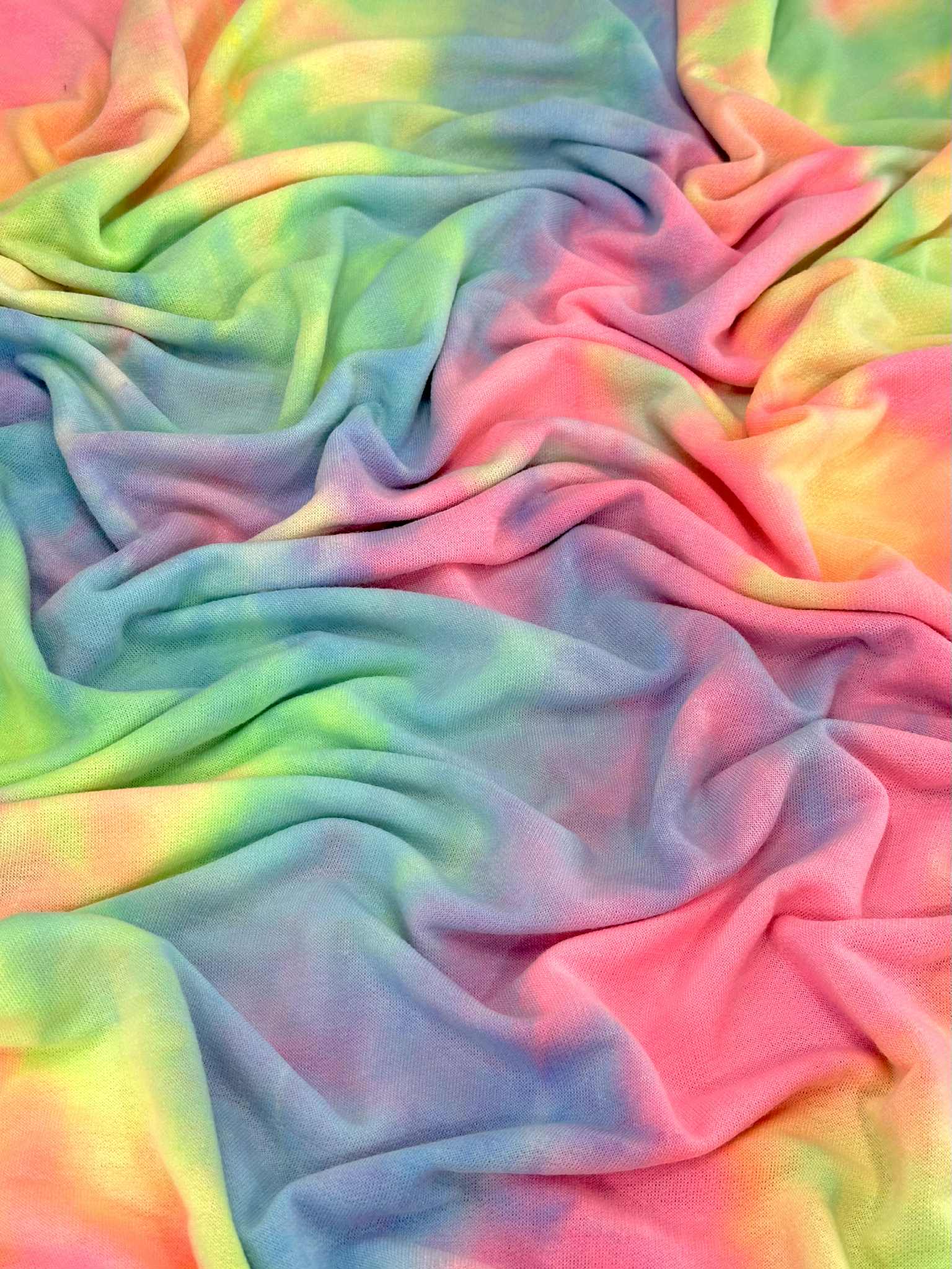 (FRENCH TERRY) NEON RAINBOW TIE DYE