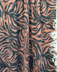 (URBAN RIB) ZEBRA PATTERN ON BROWN