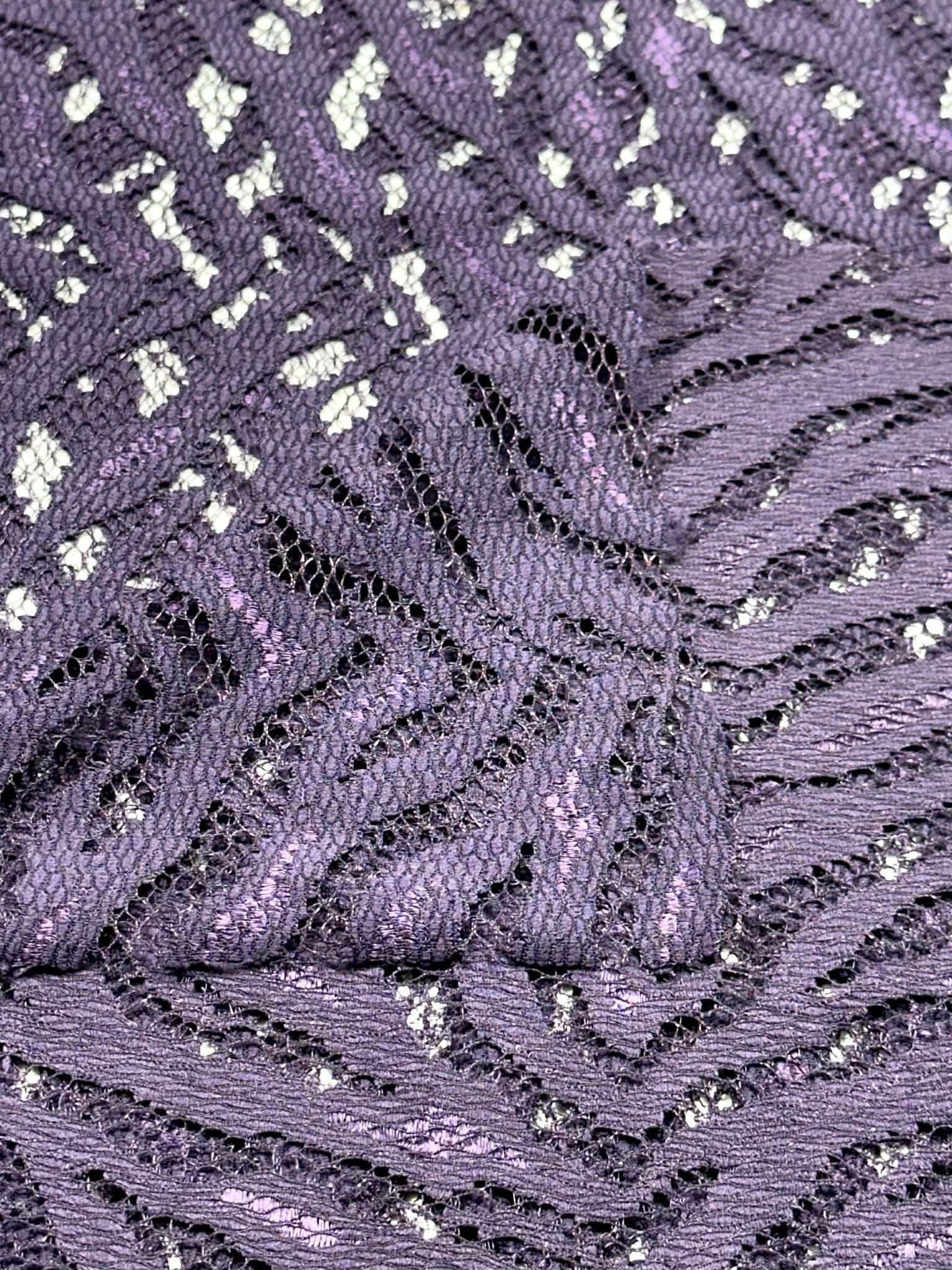 (LACE) DARK PURPLE ZEBRA