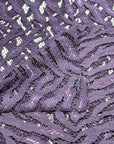(LACE) DARK PURPLE ZEBRA