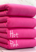 (FRENCH TERRY FLEECE) HOT PINK