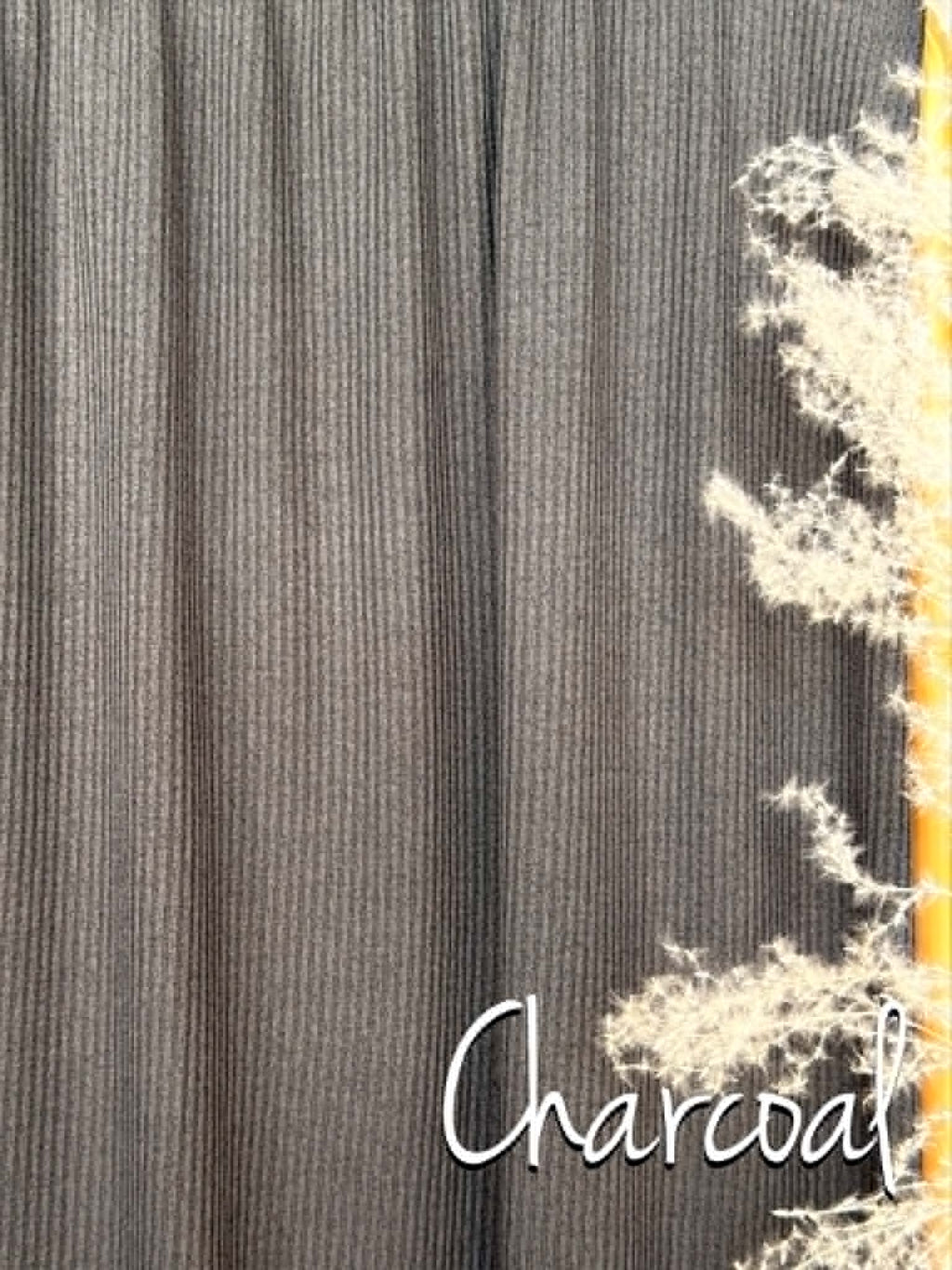 (CASHMERE SWEATER RIB) CHARCOAL
