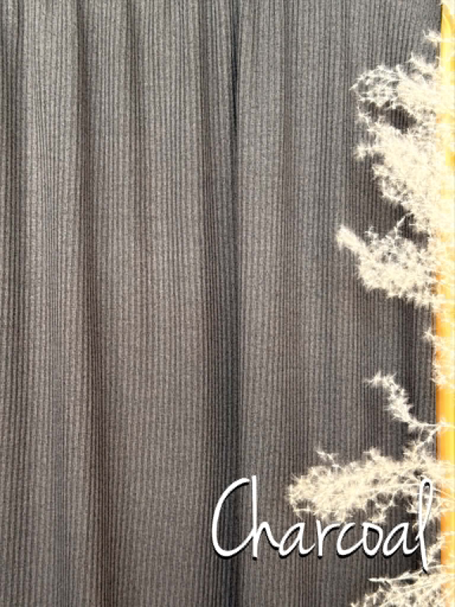 (CASHMERE SWEATER RIB) CHARCOAL