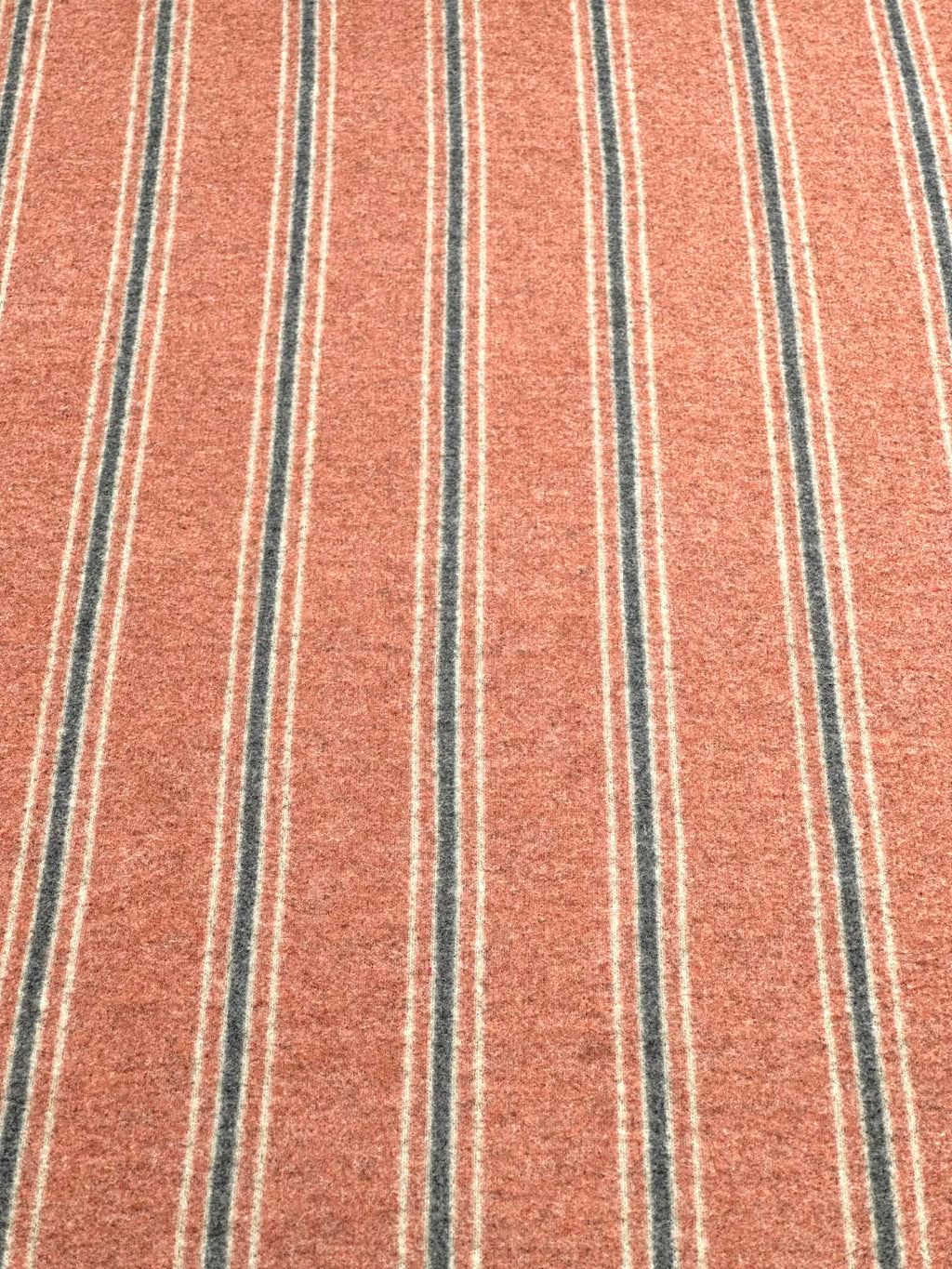 (BRUSHED SWEATER KNIT) BLACK AND TAN STRIPES ON VINTAGE RUST(4)