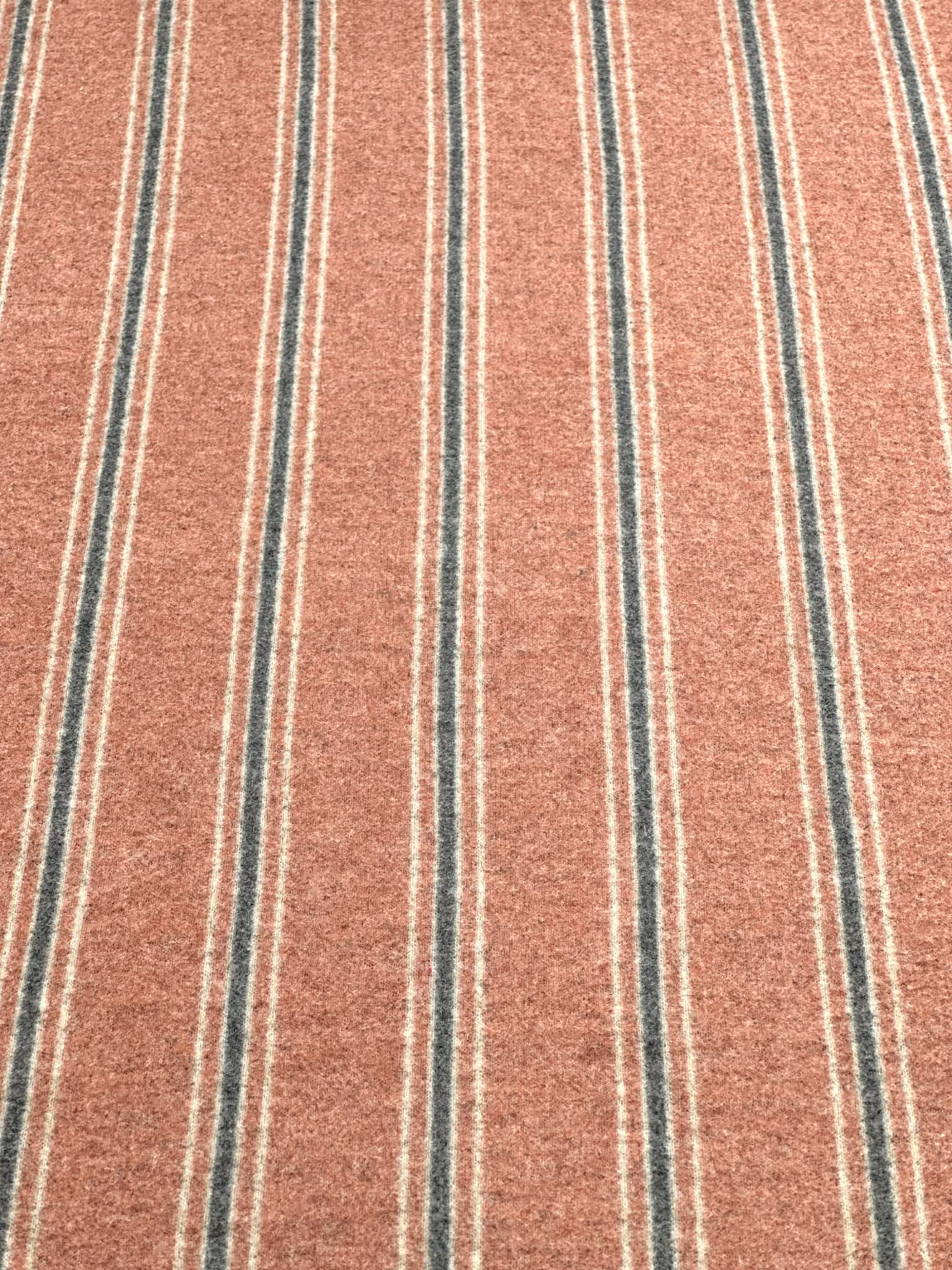 (BRUSHED SWEATER KNIT) BLACK AND TAN STRIPES ON VINTAGE RUST(4)