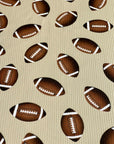 (4X2 RIB) FOOTBALLS ON TAN