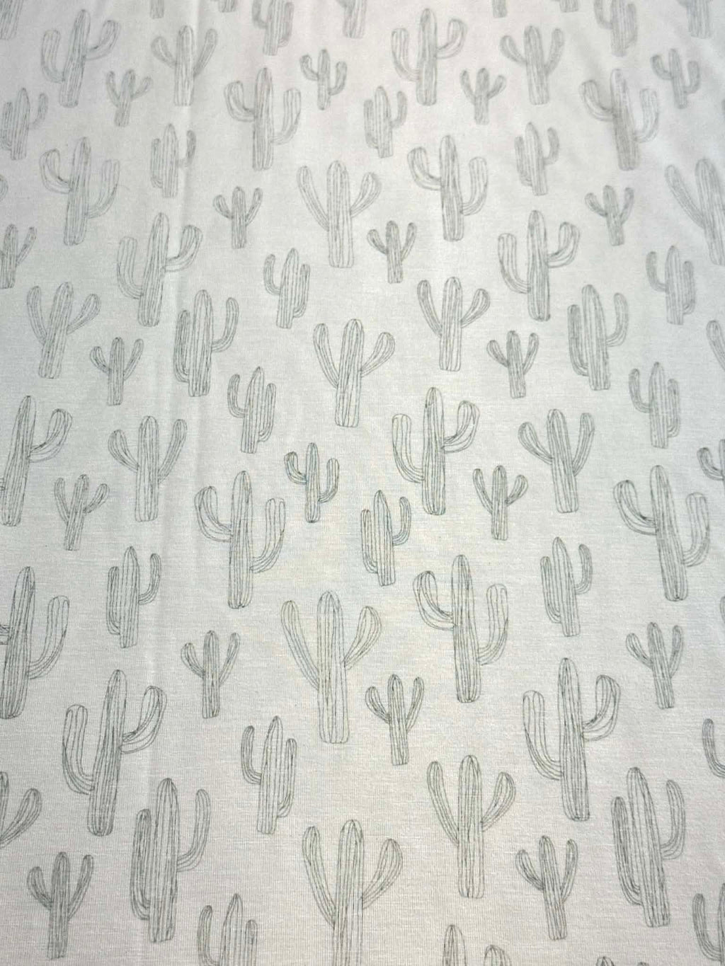 (RAYON MODAL) VINTAGE CACTUS ON OFF WHITE