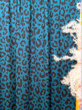 (DBP) BLACK CHEETAH ON TEAL