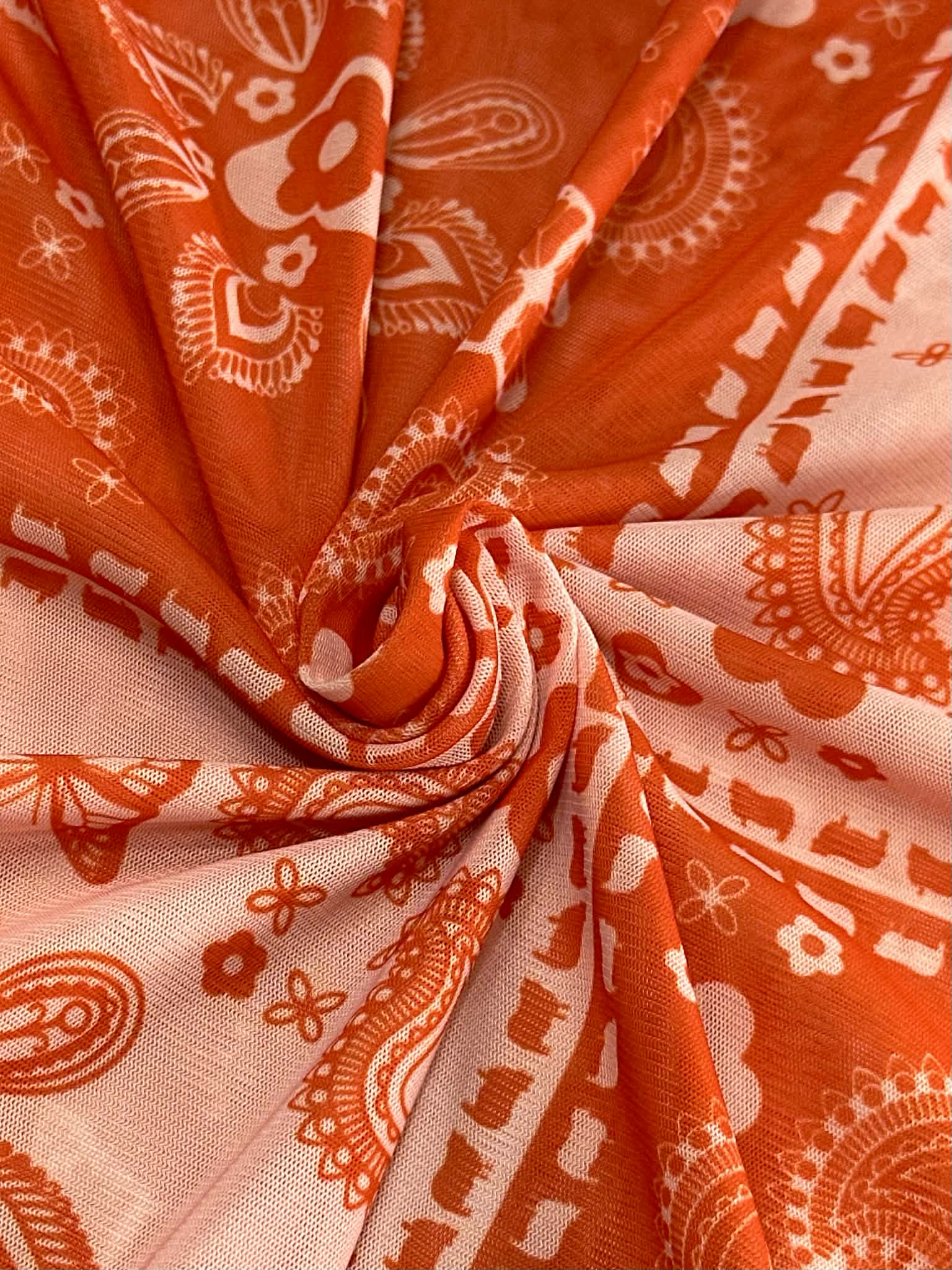 (MESH) RED AND BLUSH PATCHWORK