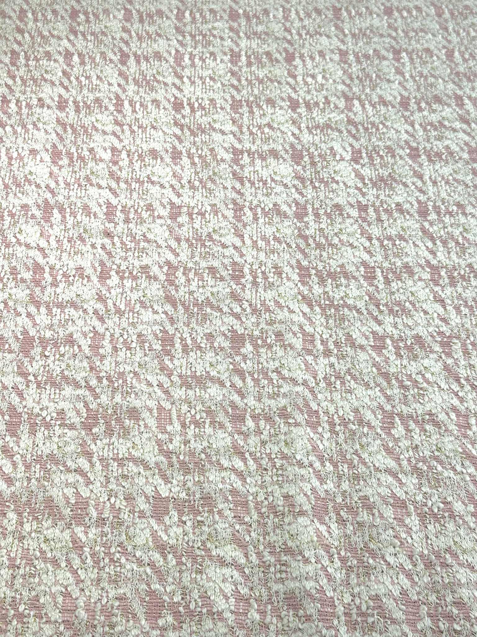 (DOUBLE KNIT) PINK AND IVORY PATTERN(1)