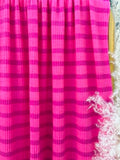 (URBAN RIB) STRIPES ON HOT PINK