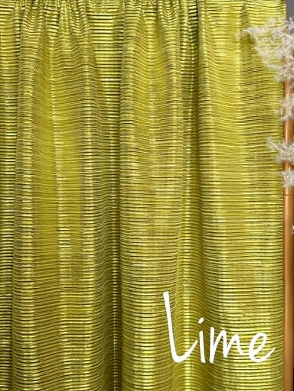(METALLIC PLEATED) LIME