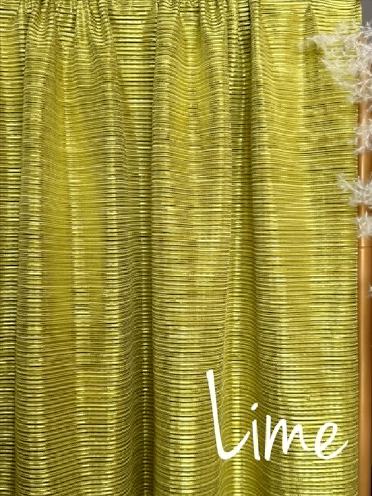 (METALLIC PLEATED) LIME