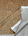 (SATIN) TINY BROWN CHEETAH ON CARAMEL
