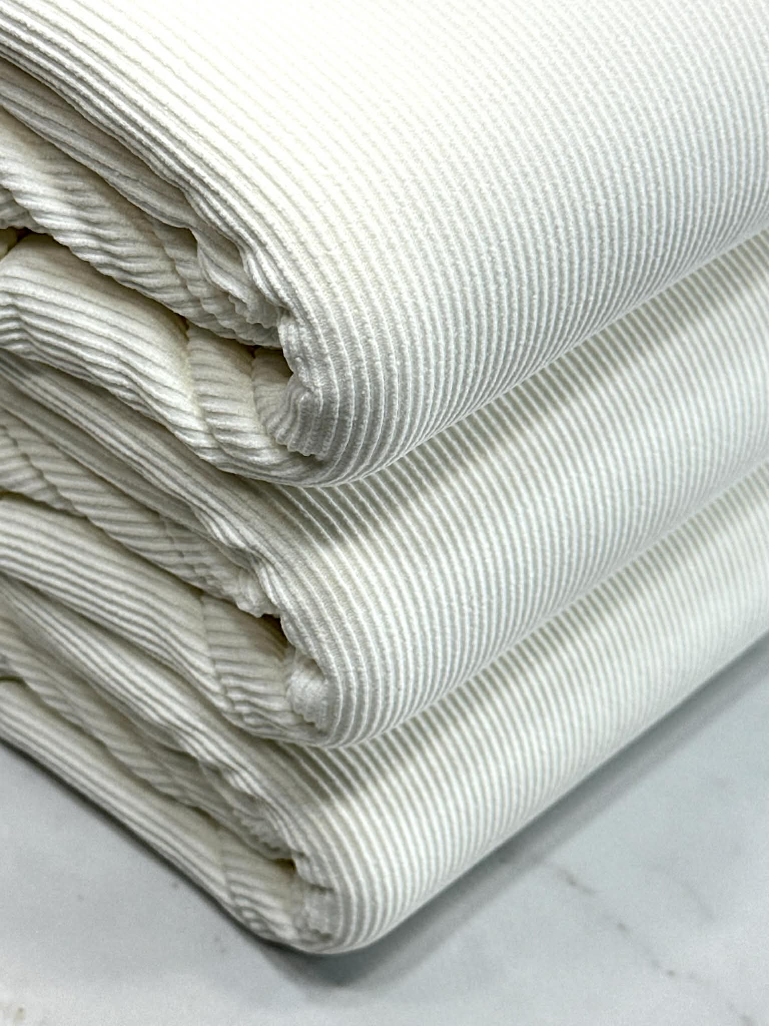 (NYLON VERTICAL CORDUROY) IVORY
