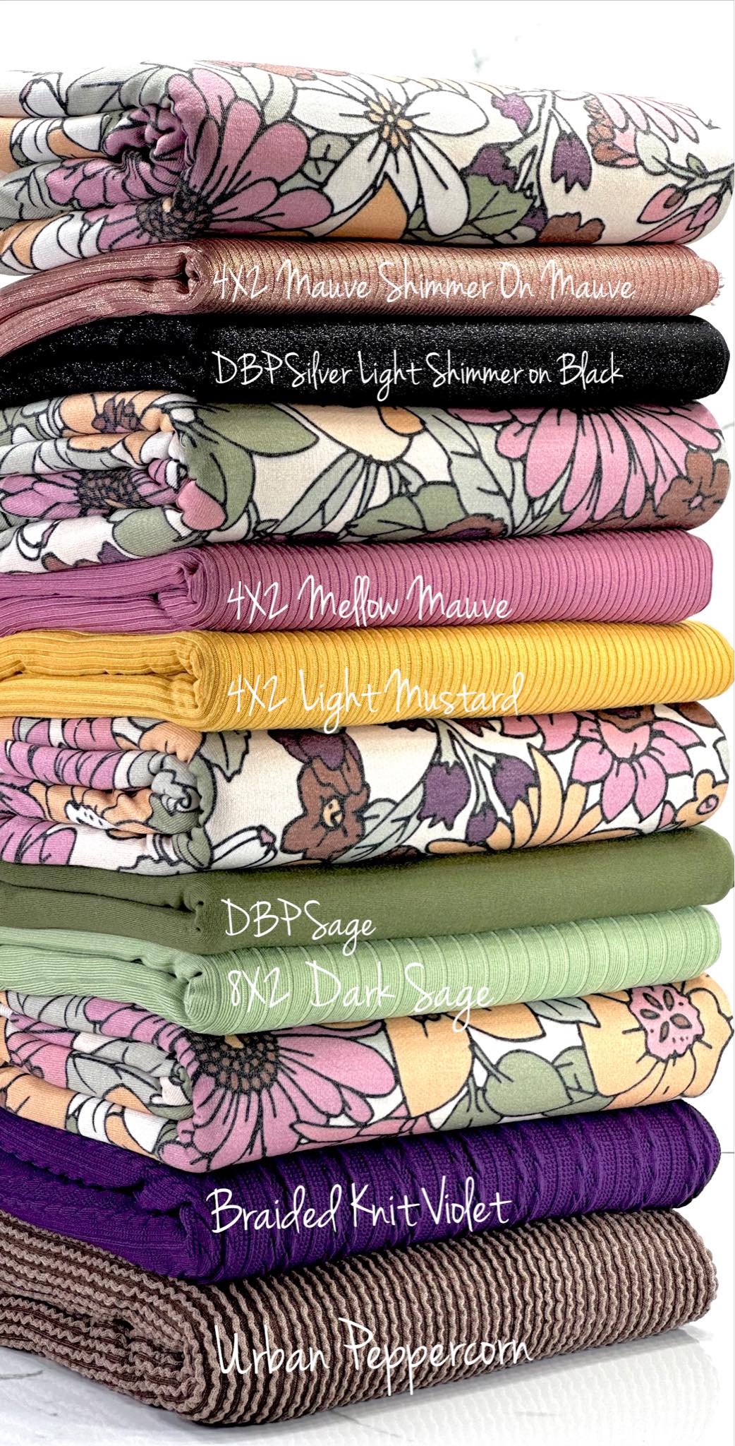 (FRENCH TERRY) VINTAGE FLORAL ON CREAM