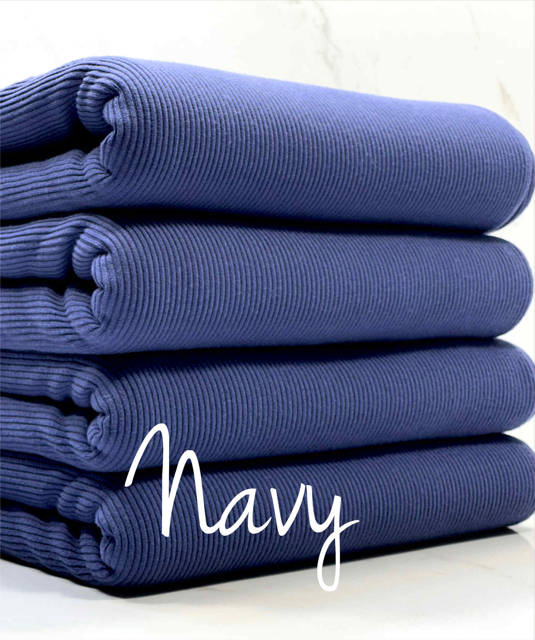 (2X2 SUPER COTTON FEEL RIB) NAVY