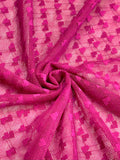 (MESH) TINY MAGENTA HEARTS