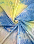 (DBP) YELLOW, BLUE AND SOFT PINK TIE DYE