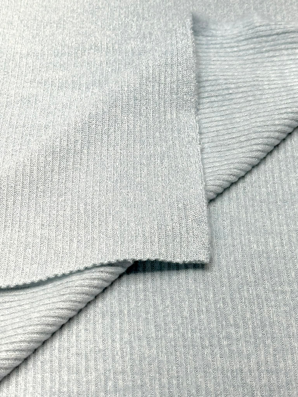 (CASHMERE SWEATER RIB) LIGHT BLUE