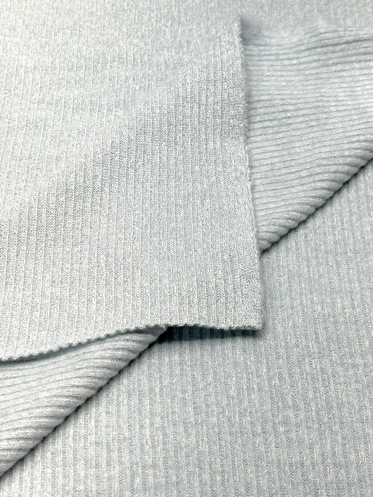 (CASHMERE SWEATER RIB) LIGHT BLUE