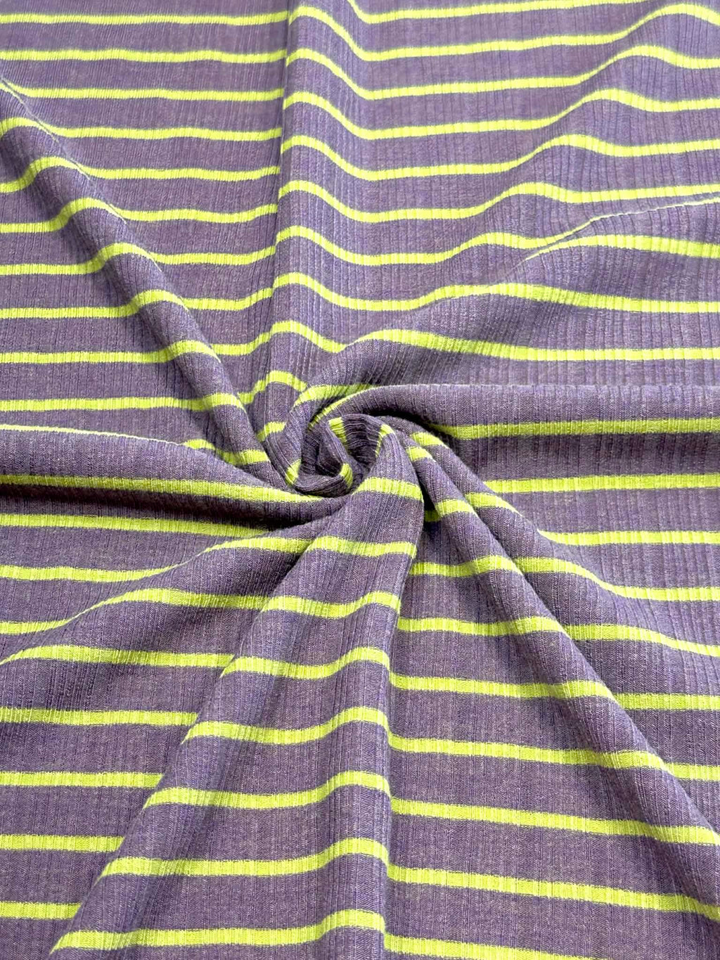 (RIB) CITRUS STRIPES ON VINTAGE PURPLE