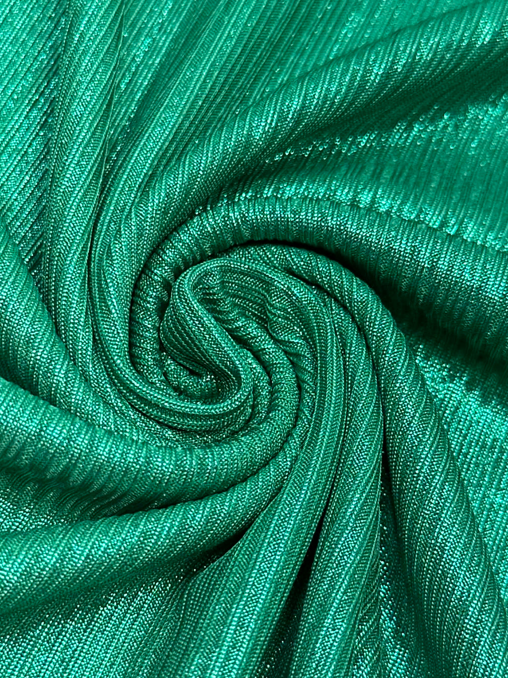 (SLINKY RIB) GREEN SHIMMER