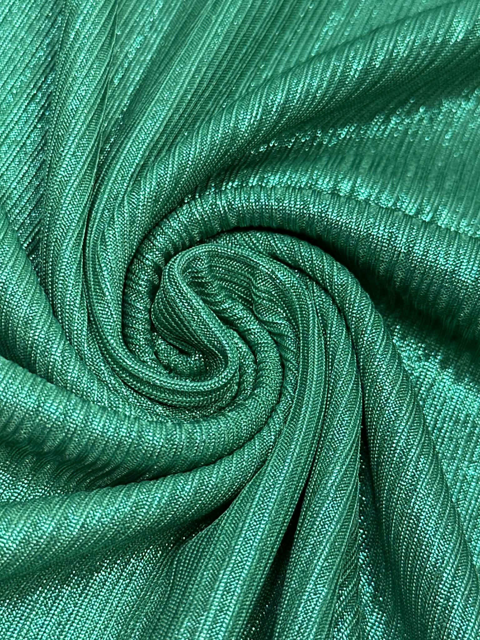 (SLINKY RIB) GREEN SHIMMER