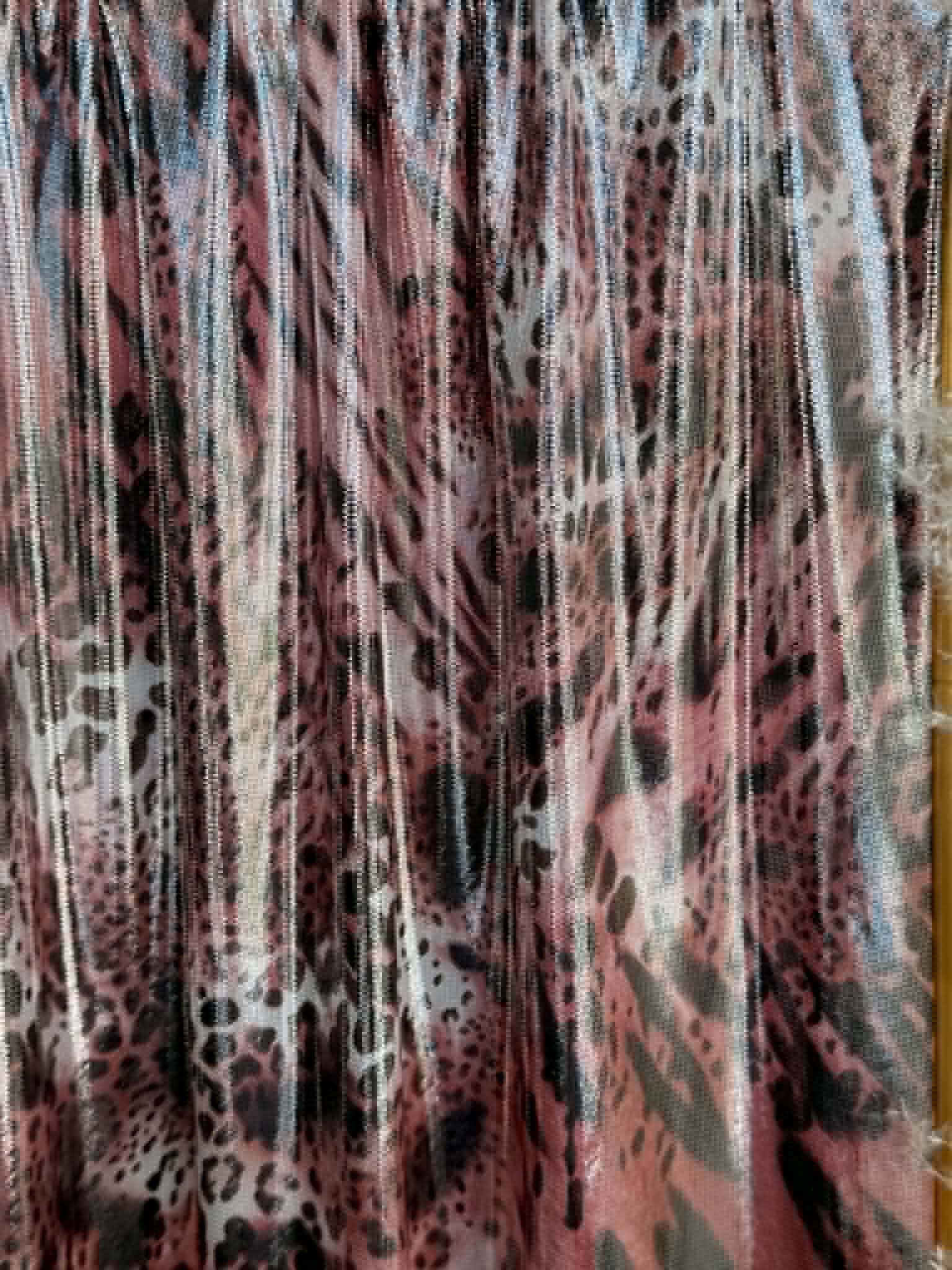 (ITY) BLUSH AND SILVER WILD ANIMAL PRINT