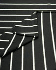 (KNIT) THIN OFF WHITE STRIPES ON BLACK