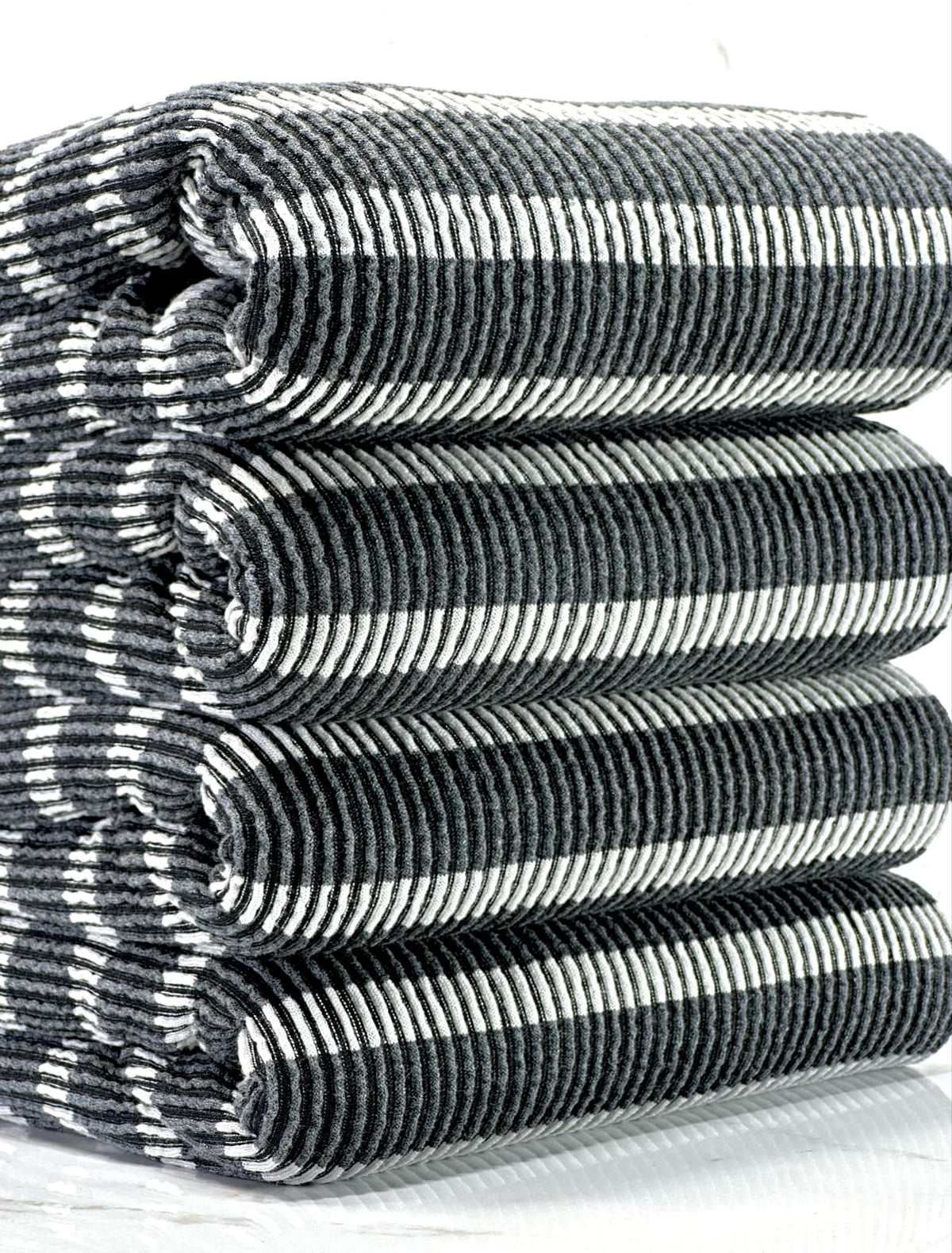 (URBAN RIB) STRIPES ON CHARCOAL