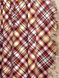 (COTTON JERSEY) PINK HARVEST PLAID