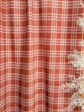 (DOUBLE KNIT) AUTUMN RUST PLAID