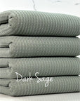 (WAFFLE BRUSHED) DARK SAGE