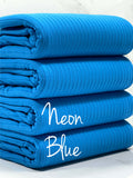 (8X3 RIB) NEON BLUE