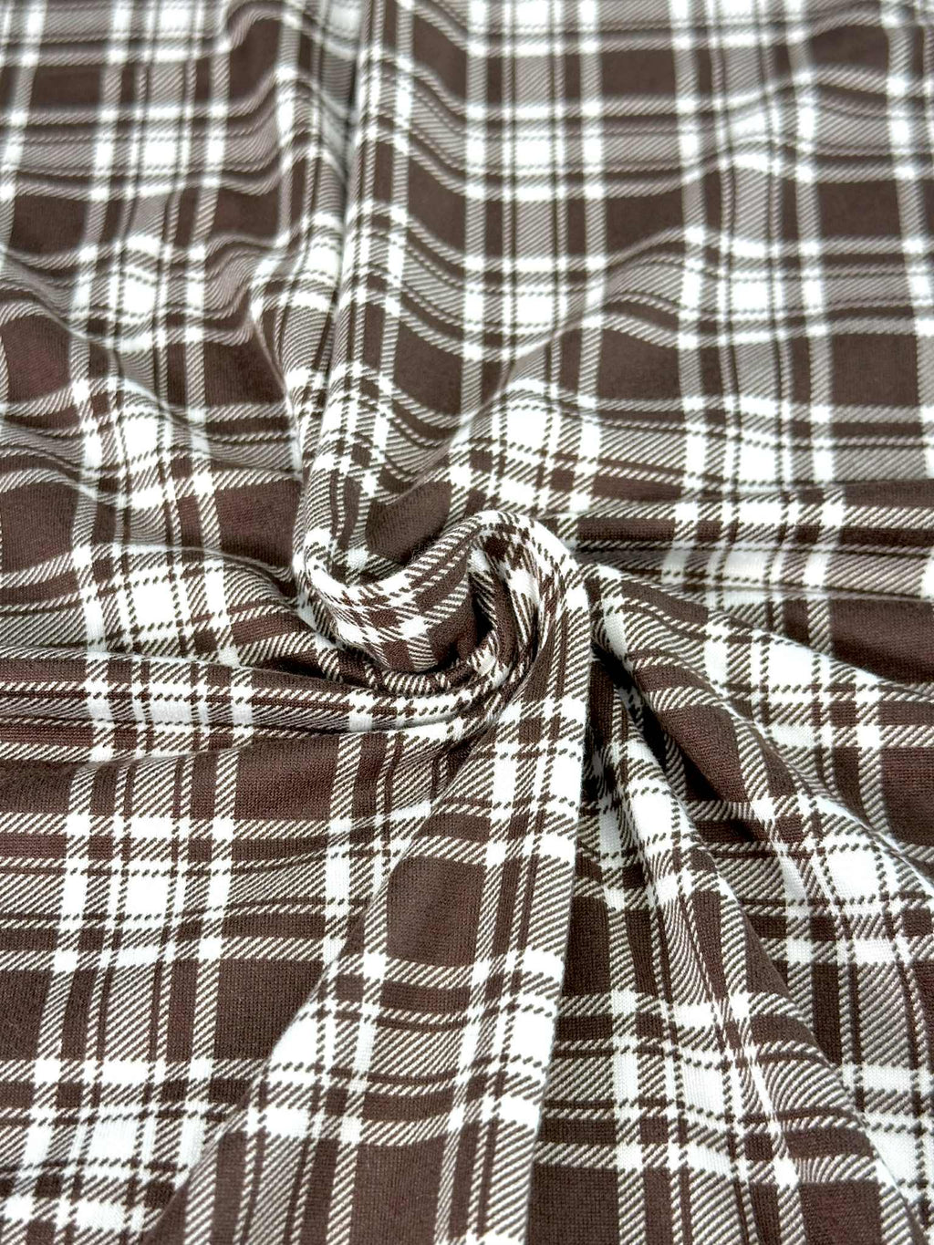(DBP) BROWN AND OFF WHITE PLAID