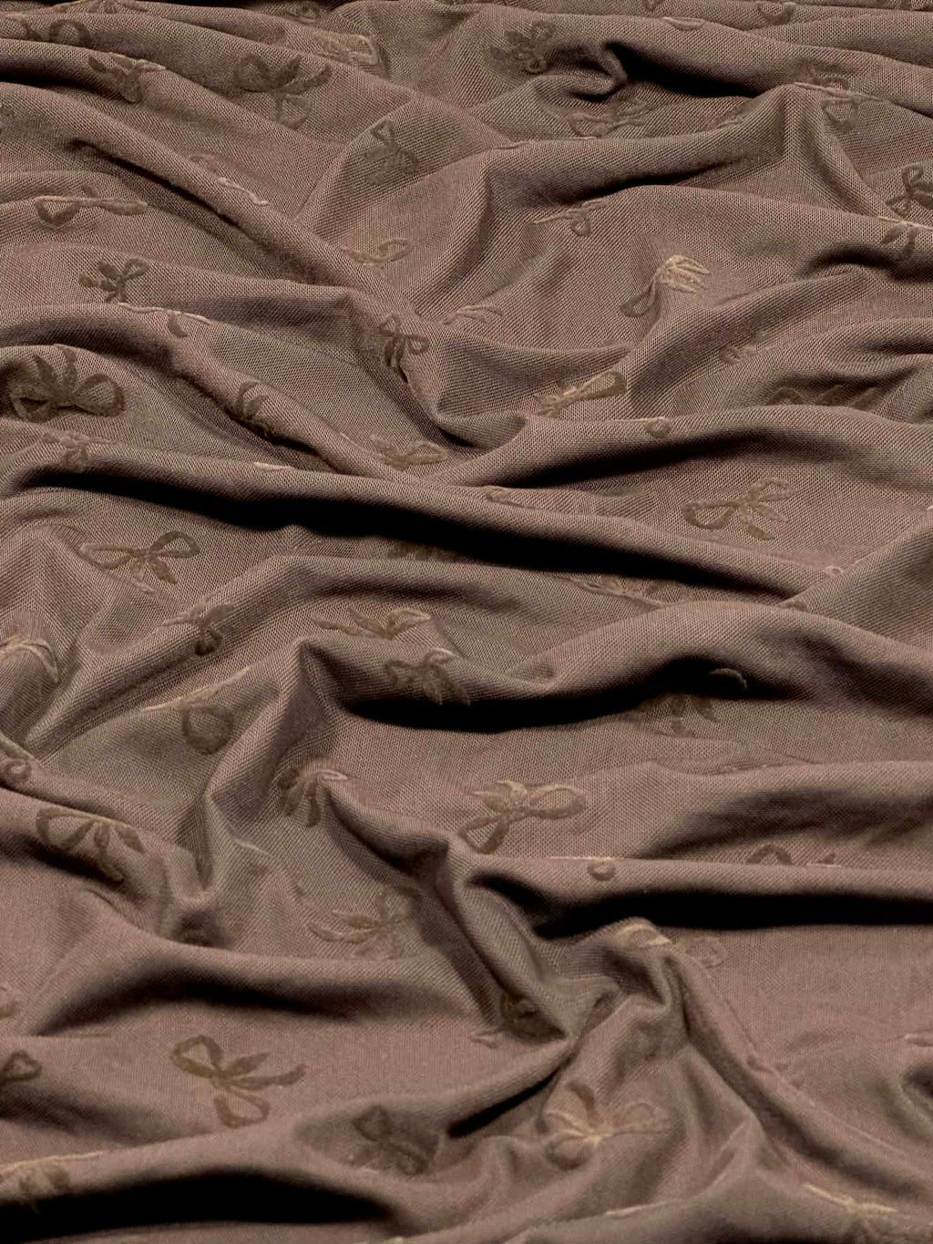 (MESH) BROWN 3D BOWS ON BROWN