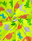 (YUMMY RIB) DINOSAURS ON YELLOW