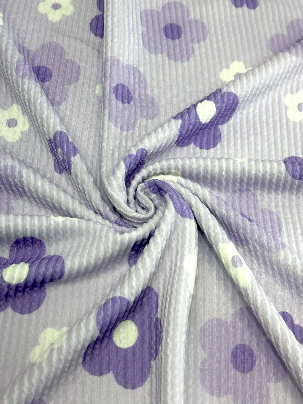 (URBAN RIB) PURPLE, LAVENDER AND OFF WHITE FLOWERS ON LILAC(1)