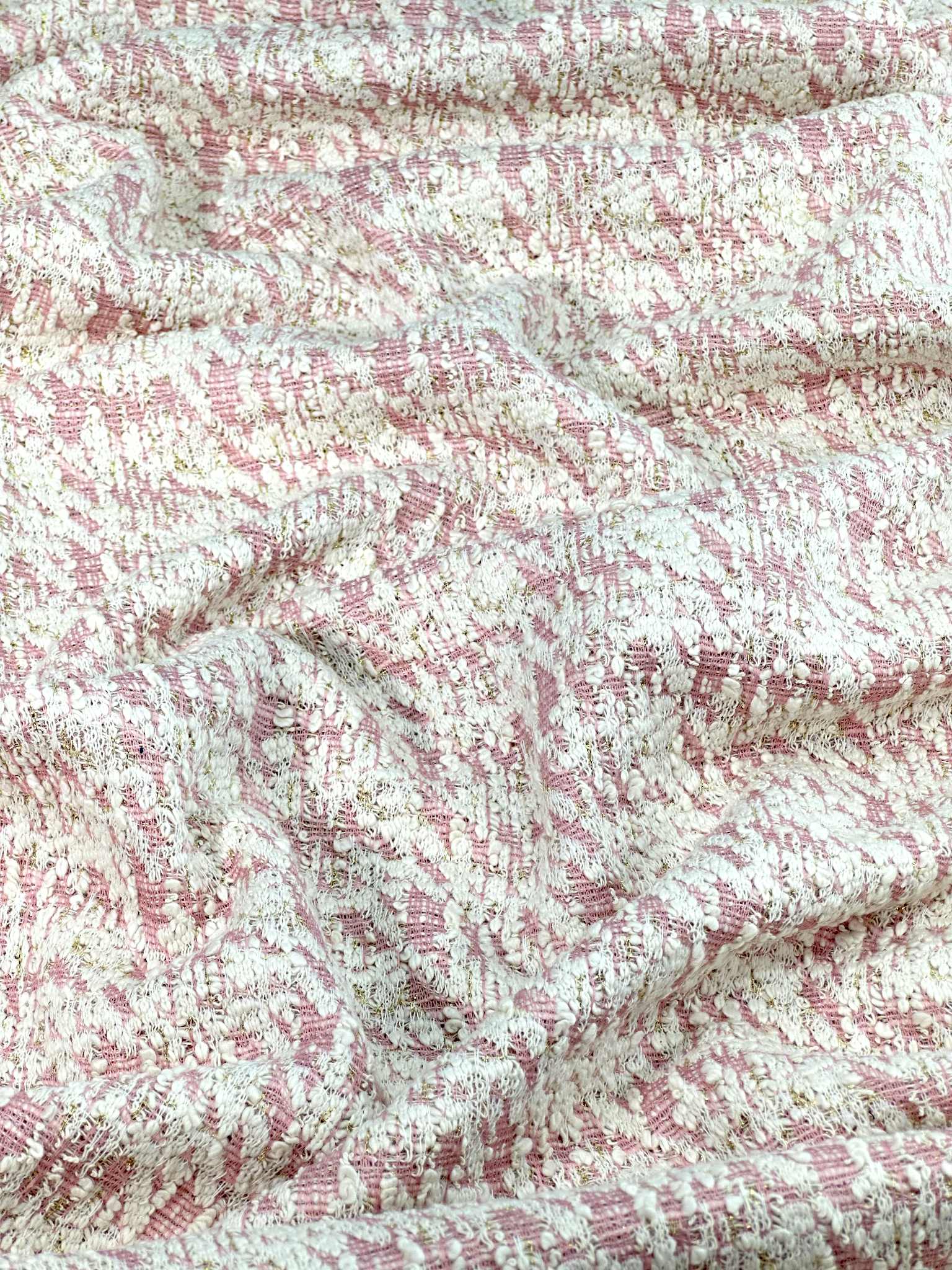(DOUBLE KNIT) PINK AND IVORY PATTERN(1)