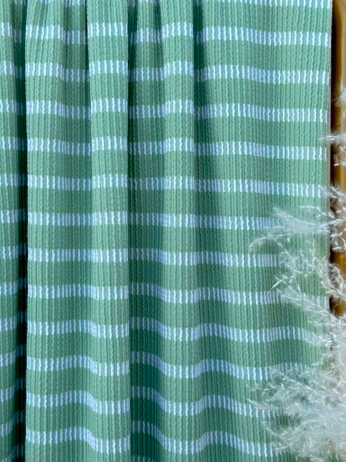 (URBAN RIB) STRIPES ON LIGHT GREEN