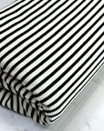 (RIB) BLACK THICK STRIPES ON OFF WHITE