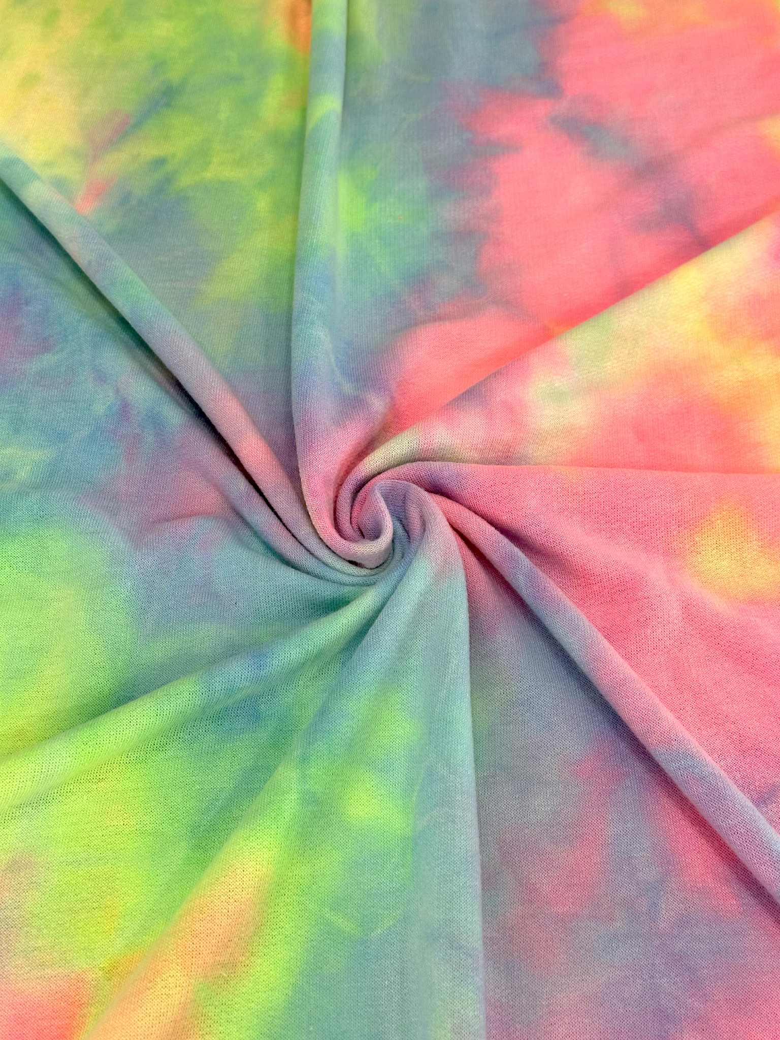 (FRENCH TERRY) NEON RAINBOW TIE DYE