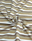 (ITY) GOLD, BROWN, AND OFF WHITE SHIMMER STRIPES