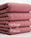 (CABLE KNIT) VINTAGE MAUVE